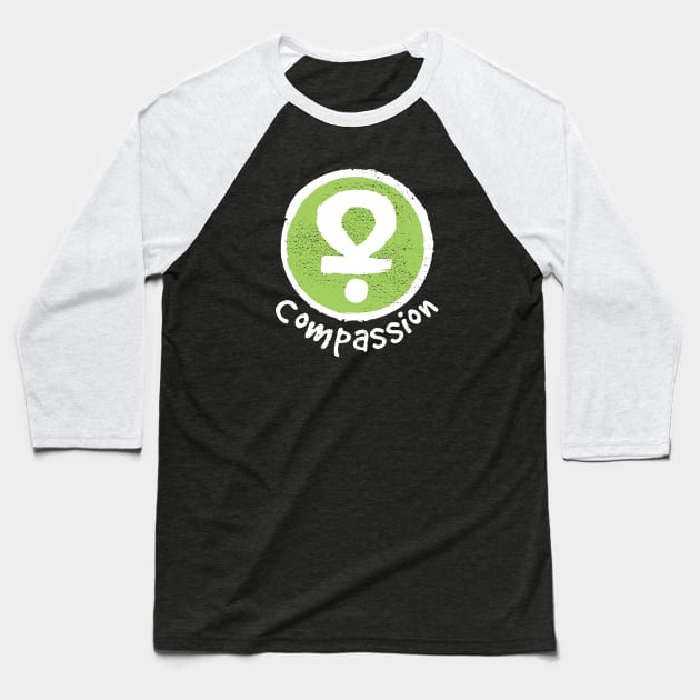 The Compassion Symbol Baseball T-Shirt by SMcGuire